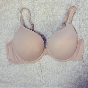 Tan Victoria’s Secret Pink Push-Up Bra 38C